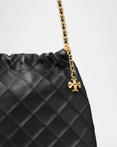 Tory Burch Fleming Chain Quilted Leather Hobo Bag | Thumbnail 4 Tory Burch Fleming Chain Quilted Leather Hobo Bag | Thumbnail 4