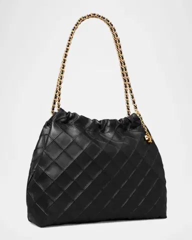 Tory Burch Fleming Chain Quilted Leather Hobo Bag | Thumbnail 5 Tory Burch Fleming Chain Quilted Leather Hobo Bag | Thumbnail 5