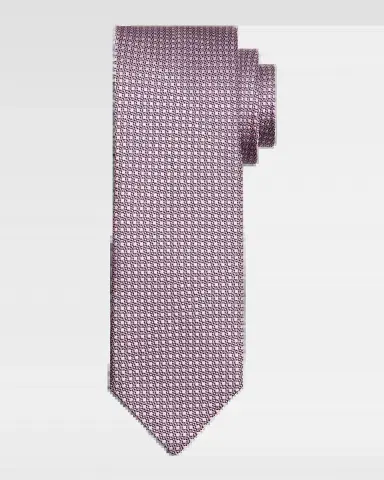 Canali Men's Textured Dot Tie | Thumbnail 2