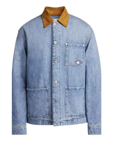 Bottega Veneta Men's Eco Wash Denim Blouson Jacket | Thumbnail 1 Bottega Veneta Men's Eco Wash Denim Blouson Jacket | Thumbnail 1