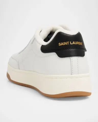 Saint Laurent Men's SL/61 Leather Low-Top Sneakers | Thumbnail 3