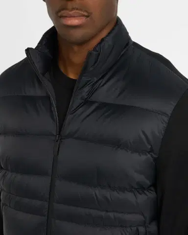 Moncler Men's Zip-Up Down Knit Combo Jacket | Thumbnail 5 Moncler Men's Zip-Up Down Knit Combo Jacket | Thumbnail 5