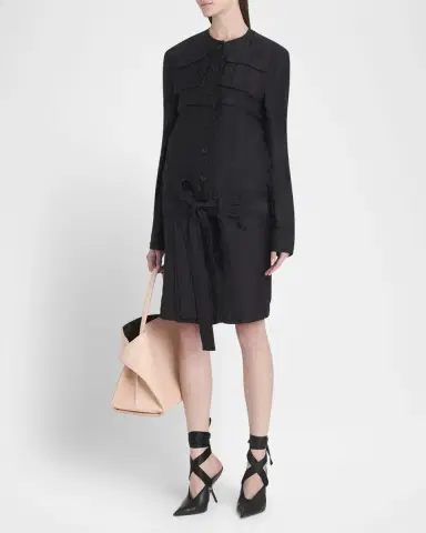 Ferragamo Triple Silk Organdie Belted Skirt | Thumbnail 2 Ferragamo Triple Silk Organdie Belted Skirt | Thumbnail 2
