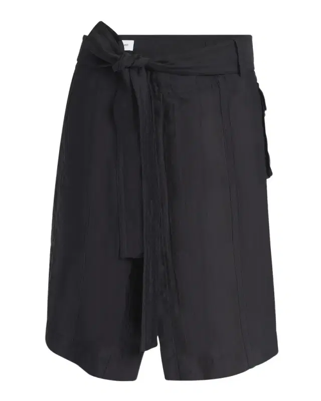 Triple Silk Organdie Belted Skirt