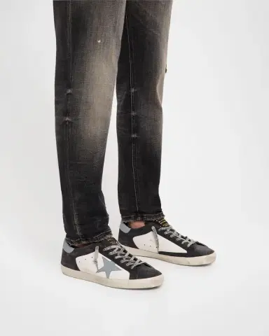 Golden Goose Men's Super-Star Leather and Suede Low-Top Sneakers | Thumbnail 2 Golden Goose Men's Super-Star Leather and Suede Low-Top Sneakers | Thumbnail 2