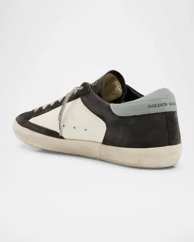 Golden Goose Men's Super-Star Leather and Suede Low-Top Sneakers | Thumbnail 4 Golden Goose Men's Super-Star Leather and Suede Low-Top Sneakers | Thumbnail 4