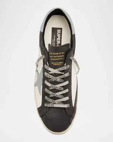 Golden Goose Men's Super-Star Leather and Suede Low-Top Sneakers | Thumbnail 6 Golden Goose Men's Super-Star Leather and Suede Low-Top Sneakers | Thumbnail 6