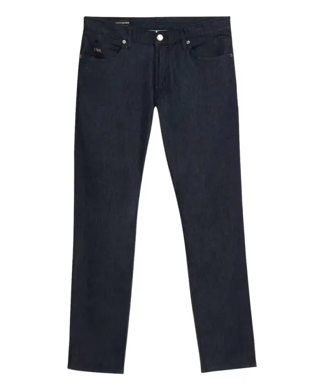 Men 's Dark-Wash Denim Five-Pocket Pants