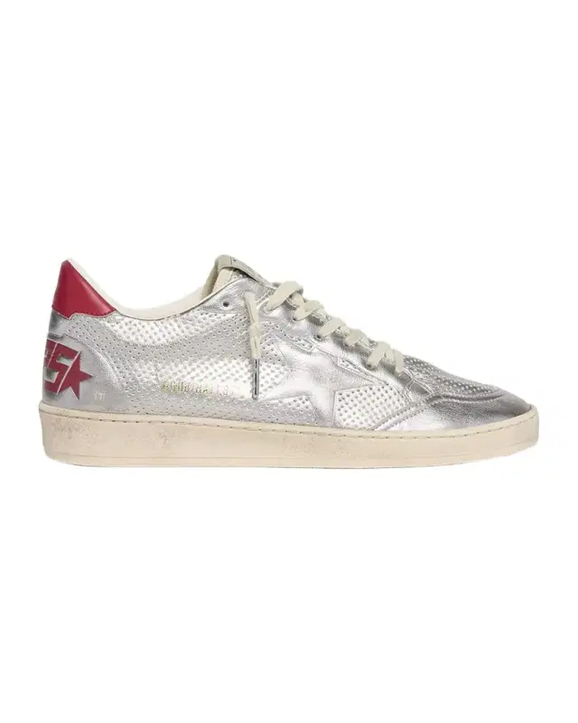 Golden Goose Men 's Ball Star Metallic Low-Top Sneakers