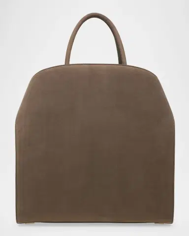 Ferragamo Men's Hug Hammered Calfskin Tote Bag | Thumbnail 3