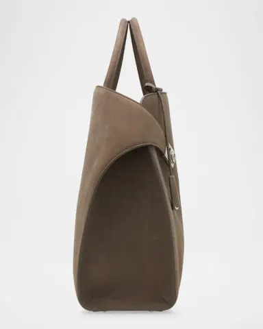 Ferragamo Men's Hug Hammered Calfskin Tote Bag | Thumbnail 6