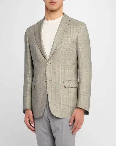 Brioni Men 's Plaid Sport Coat | Thumbnail 3
