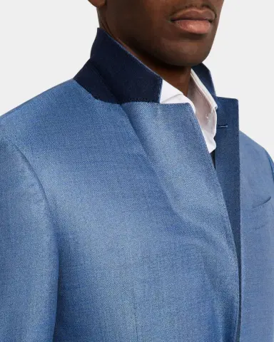 Emporio Armani Men's Bamboo Micro-Squares Sport Coat | Thumbnail 7 Emporio Armani Men's Bamboo Micro-Squares Sport Coat | Thumbnail 7