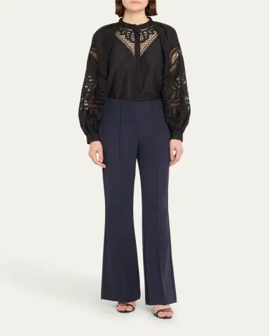 Kobi Halperin Lucy Pintuck Flare-Leg Pants | Thumbnail 2