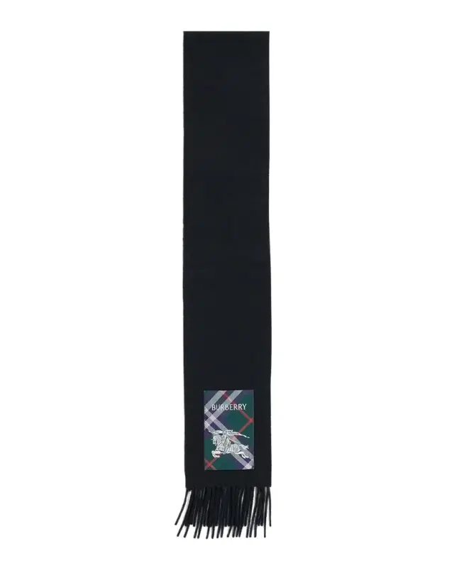 Burberry Men 's Cashmere Scarf with EKD Label
