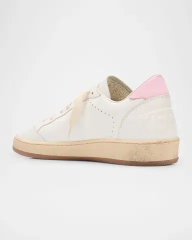 Golden Goose Ball Star Mixed Leather Low-Top Sneakers | Thumbnail 4 Golden Goose Ball Star Mixed Leather Low-Top Sneakers | Thumbnail 4