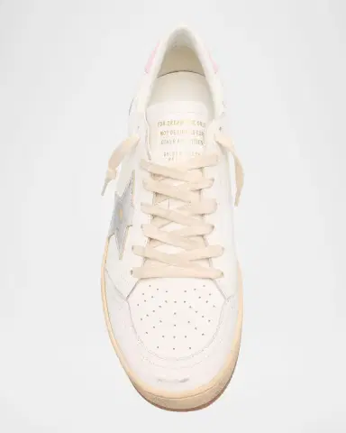 Golden Goose Ball Star Mixed Leather Low-Top Sneakers | Thumbnail 6 Golden Goose Ball Star Mixed Leather Low-Top Sneakers | Thumbnail 6