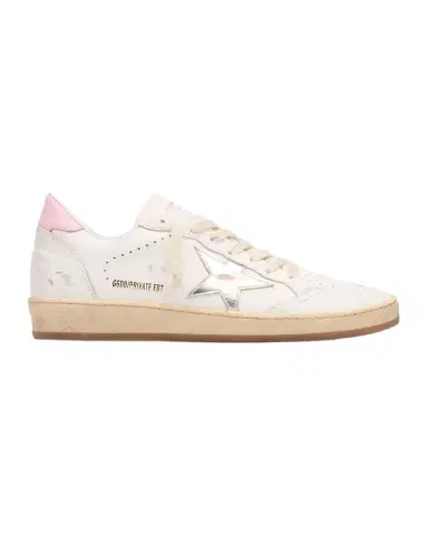 Golden Goose Ball Star Mixed Leather Low-Top Sneakers | Thumbnail 1 Golden Goose Ball Star Mixed Leather Low-Top Sneakers | Thumbnail 1
