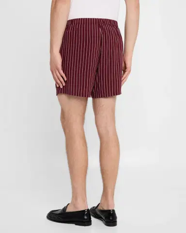 Saint Laurent Men's Cassandre Striped Shorts | Thumbnail 3 Saint Laurent Men's Cassandre Striped Shorts | Thumbnail 3