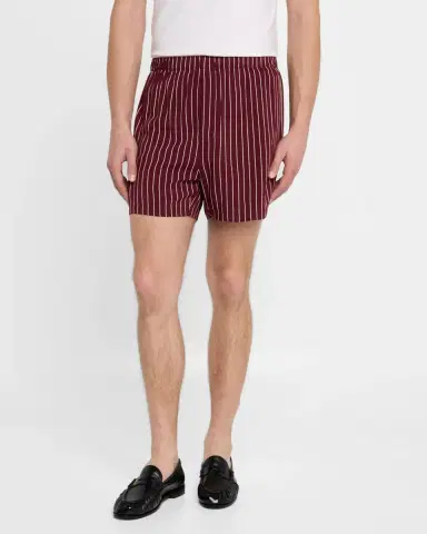 Saint Laurent Men's Cassandre Striped Shorts | Thumbnail 4 Saint Laurent Men's Cassandre Striped Shorts | Thumbnail 4