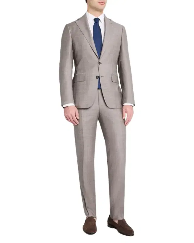 Men 's Textured Solid Suit