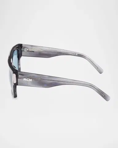 MCM Men's MW0011M Acetate Rectangle Sunglasses | Thumbnail 4