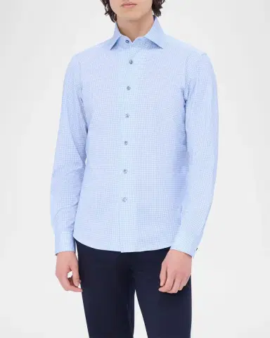 Bugatchi Men's Devon OoohCotton Sport Shirt | Thumbnail 3