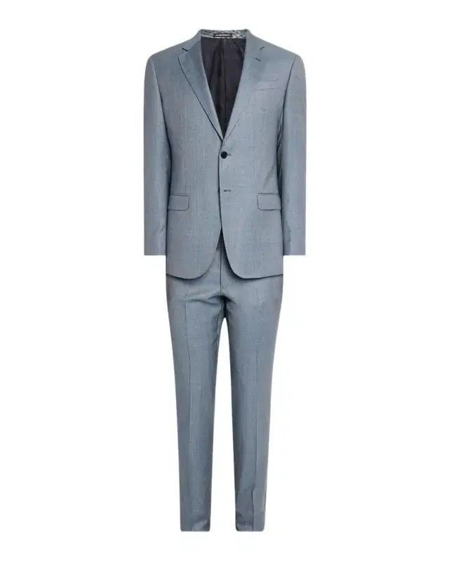 Men 's Wool-Viscose Micro-Dot Suit