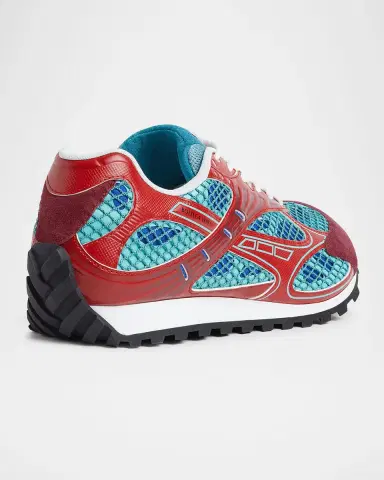 Bottega Veneta Orbit Metallic Net Runner Sneakers | Thumbnail 2