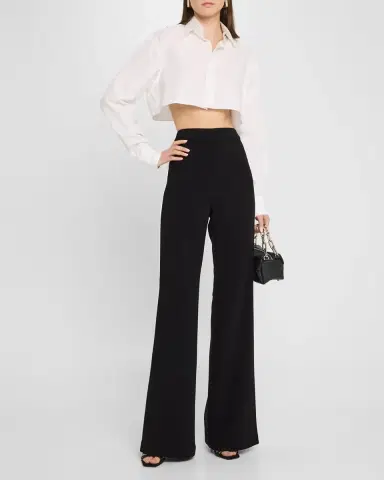 Sergio Hudson Bootleg Tuxedo Pants | Thumbnail 2