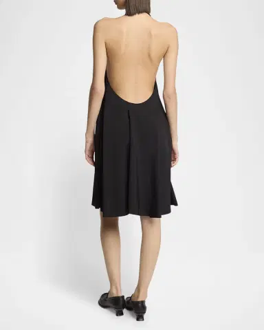 Loewe Halter Leather Knot Backless Mini Dress | Thumbnail 3 Loewe Halter Leather Knot Backless Mini Dress | Thumbnail 3
