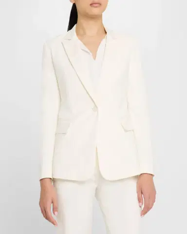 Emporio Armani Cotton One-Button Cutaway Blazer | Thumbnail 3 Emporio Armani Cotton One-Button Cutaway Blazer | Thumbnail 3