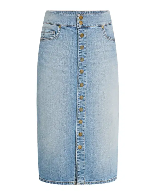 Ramy Brook Karter Denim Knee-Length Skirt
