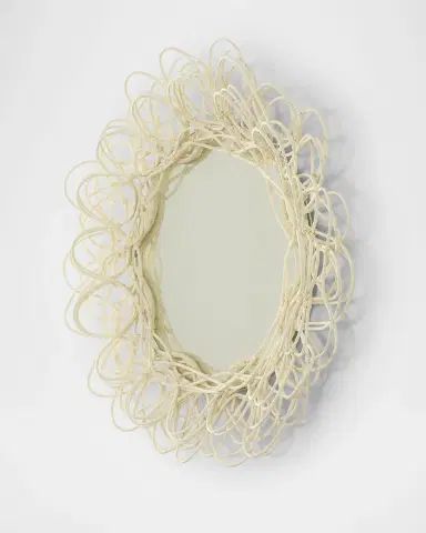 Exclusive Wicker Woven Mirror | Thumbnail 3