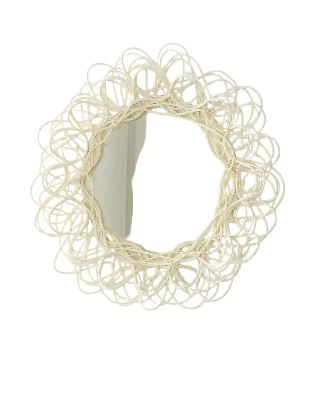 Neiman Marcus Wicker Woven Mirror
