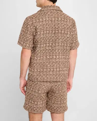 AMIRI Men's Boucle Camp Shirt | Thumbnail 2