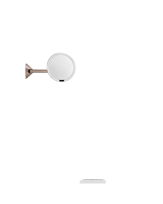 simplehuman Wall-Mounted Sensor Makeup Mirror with 5x Magnification