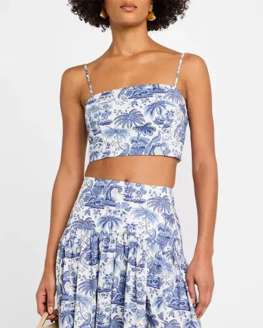 Staud Federico Cropped Tank Top | Thumbnail 4 Staud Federico Cropped Tank Top | Thumbnail 4
