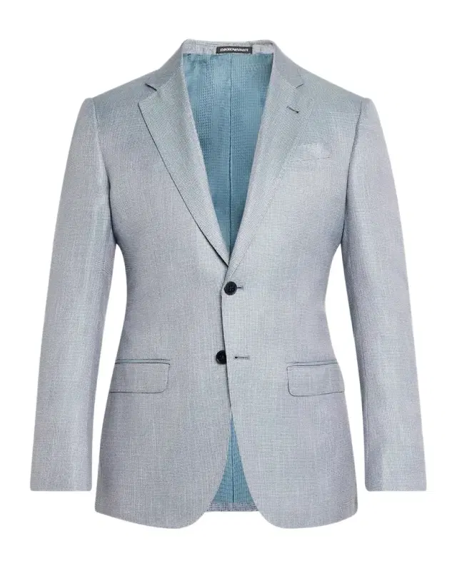 Men 's Bamboo Micro-Grid Textured Sport Coat