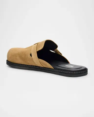 MOSCHINO Men's Suede Mules | Thumbnail 4 MOSCHINO Men's Suede Mules | Thumbnail 4