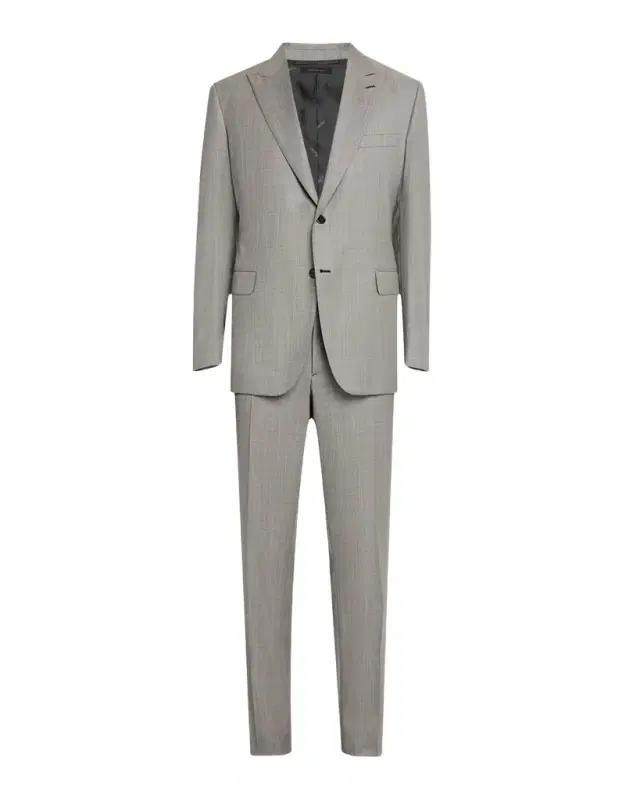 Men 's Wool Sharkskin Suit