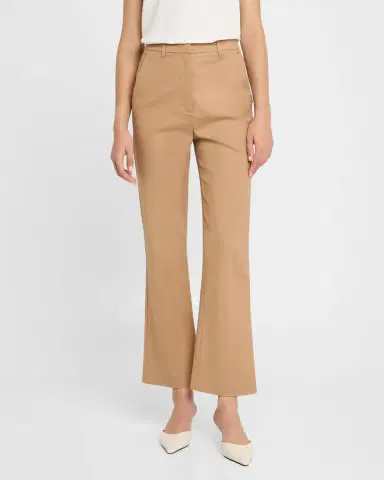 Emporio Armani Cotton Flare Trousers | Thumbnail 4 Emporio Armani Cotton Flare Trousers | Thumbnail 4
