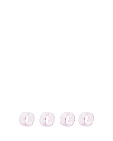 MacKenzie-Childs Lavender Check Napkin Ring, Set of 4 | Thumbnail 1