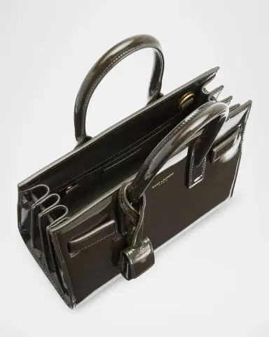 Saint Laurent Sac de Jour Nano Top-Handle Bag in Patent Leather | Thumbnail 3