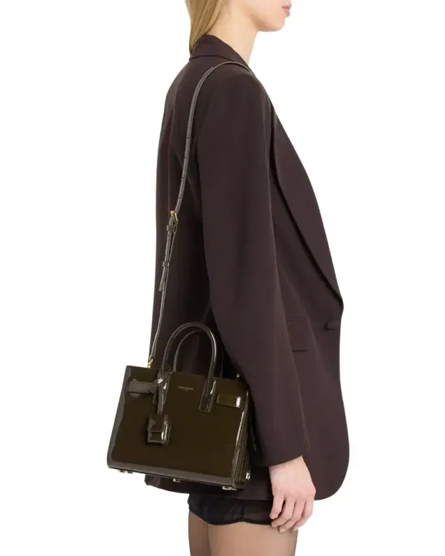 Sac de Jour Nano Top-Handle Bag in Patent Leather