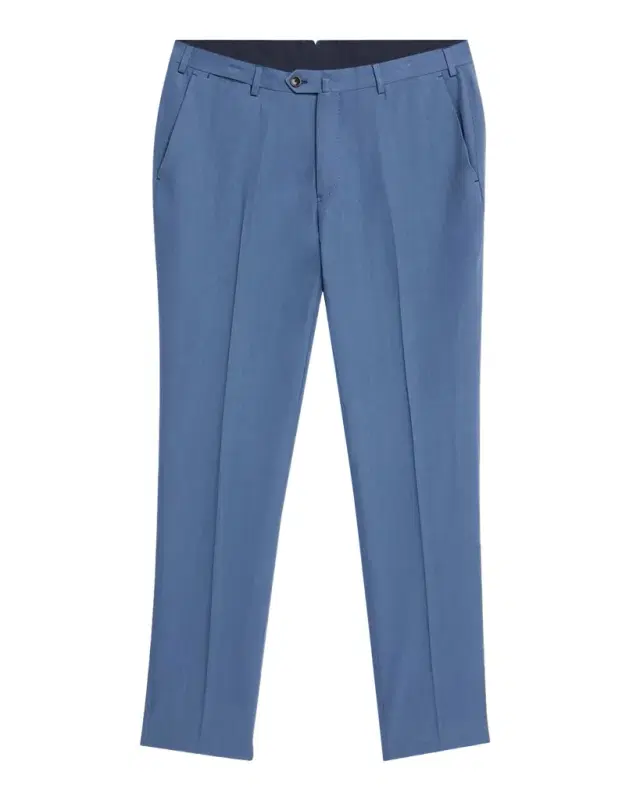 Emporio Armani Men 's Lyocell Twill Flat-Front Trousers