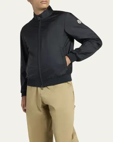 Moncler Men's Reppe Nylon Zip Jacket | Thumbnail 4