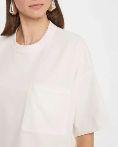 Bottega Veneta Heart Intrecciato Cropped Cotton Jersey T-Shirt | Thumbnail 5 Bottega Veneta Heart Intrecciato Cropped Cotton Jersey T-Shirt | Thumbnail 5