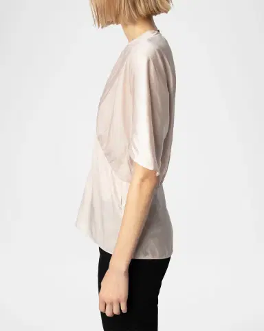 Zadig & Voltaire Thodri Satin Button-Front Blouse | Thumbnail 3 Zadig & Voltaire Thodri Satin Button-Front Blouse | Thumbnail 3