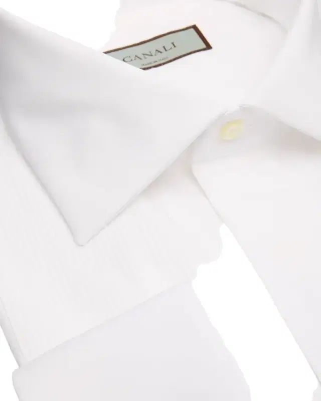 Canali Men 's French-Cuff Textured Bib Shirt